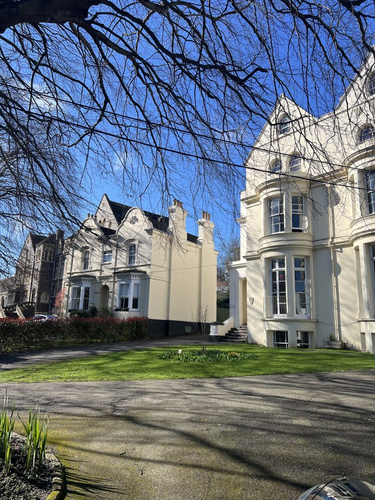 The Dover College grounds on careers day 2024. A careers fair in the sun.