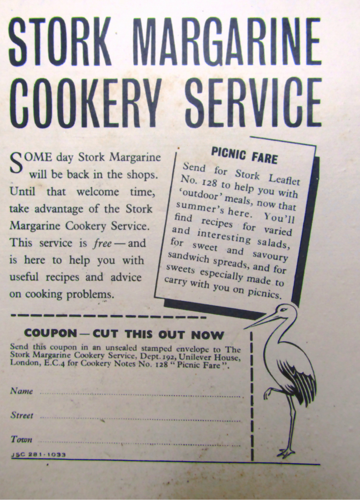 Stork Margarine vintage print ad